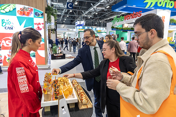 Servicio de catering en un evento corporativo